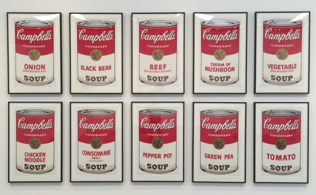 Andy Warhol, "Campbell's Soup Cans"